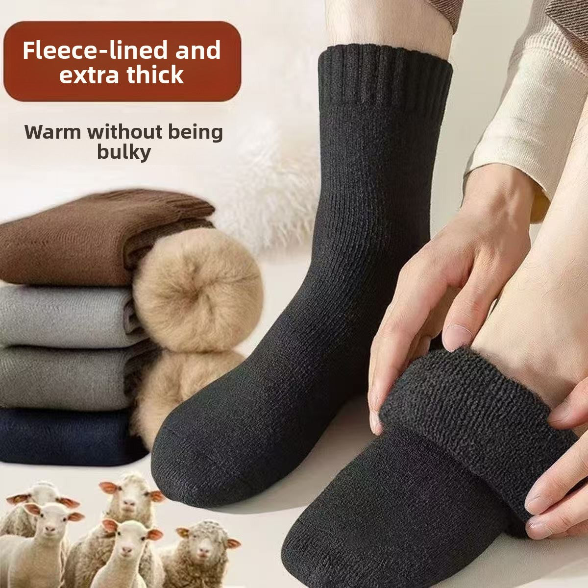 ThermaStep Fleece-Lined Thermal Socks