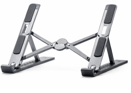 Adjustable Ergonomic Laptop Stand – Foldable Aluminum Desk Riser for Home & Office