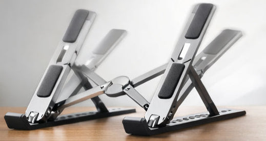 Adjustable Ergonomic Laptop Stand – Foldable Aluminum Desk Riser for Home & Office
