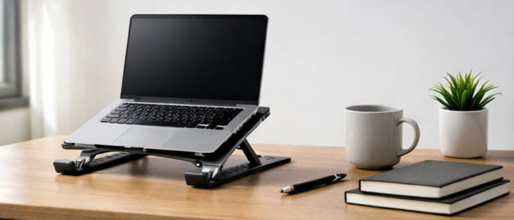Adjustable Ergonomic Laptop Stand – Foldable Aluminum Desk Riser for Home & Office